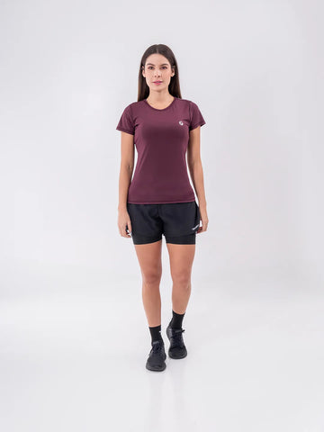 CAMISETA QUICK DRY DAMA - VINOTINTO