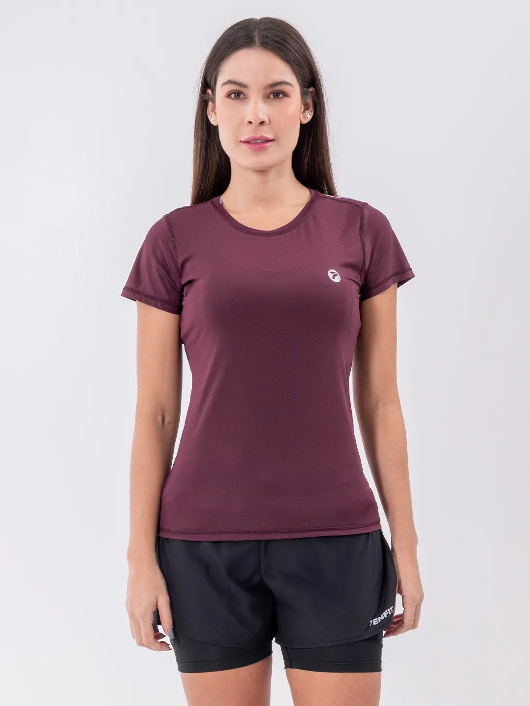 CAMISETA QUICK DRY DAMA - VINOTINTO