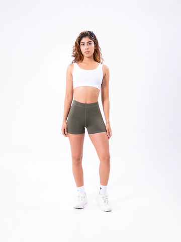 Short Deportivo Extracorto Confort- Verde Militar