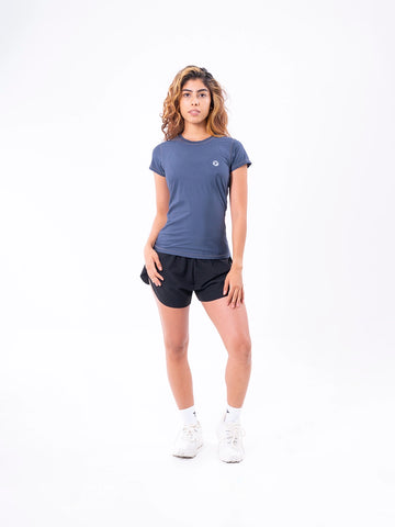 CAMISETA QUICK DRY DAMA - AZUL INDIGO