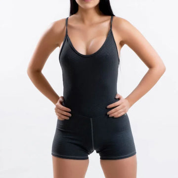 ENTERIZO SALMA CORTO - GRIS OSCURO