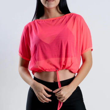 BLUSON VELO-ROSA NEON