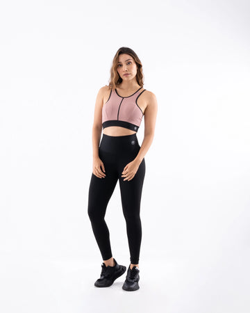 TOP POWERZIP -ROSA VINTAGE
