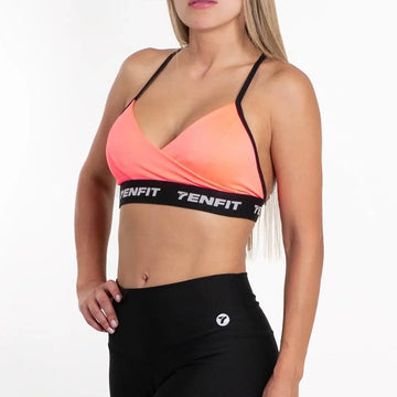 TOP MICROFIBRA CRUZADO - ROSA NEON