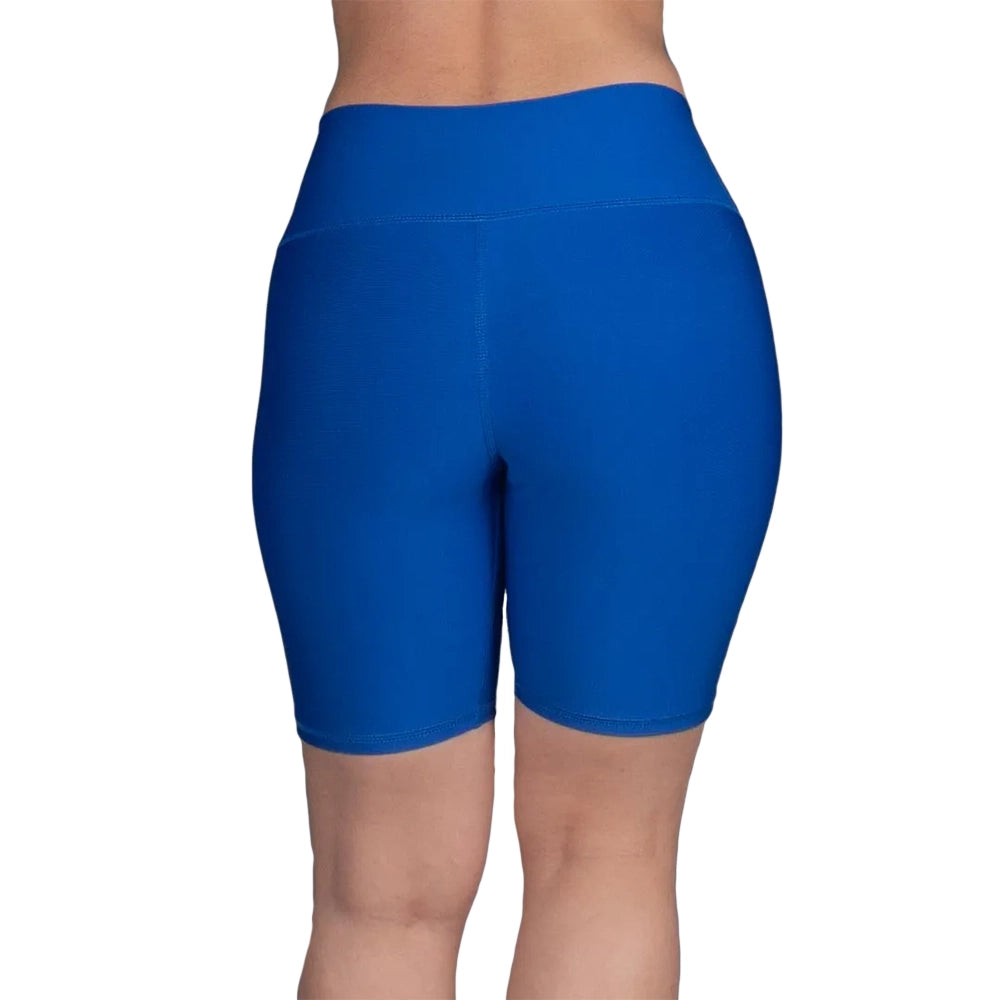 SHORT MEDIA PIERNA UNICOLOR - AZUL REY