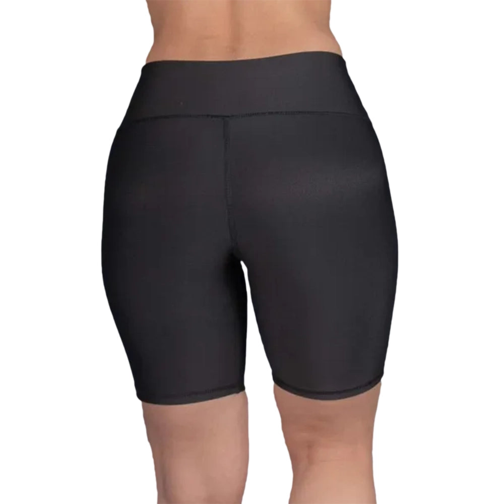 SHORT MEDIA PIERNA UNICOLOR - NEGRO