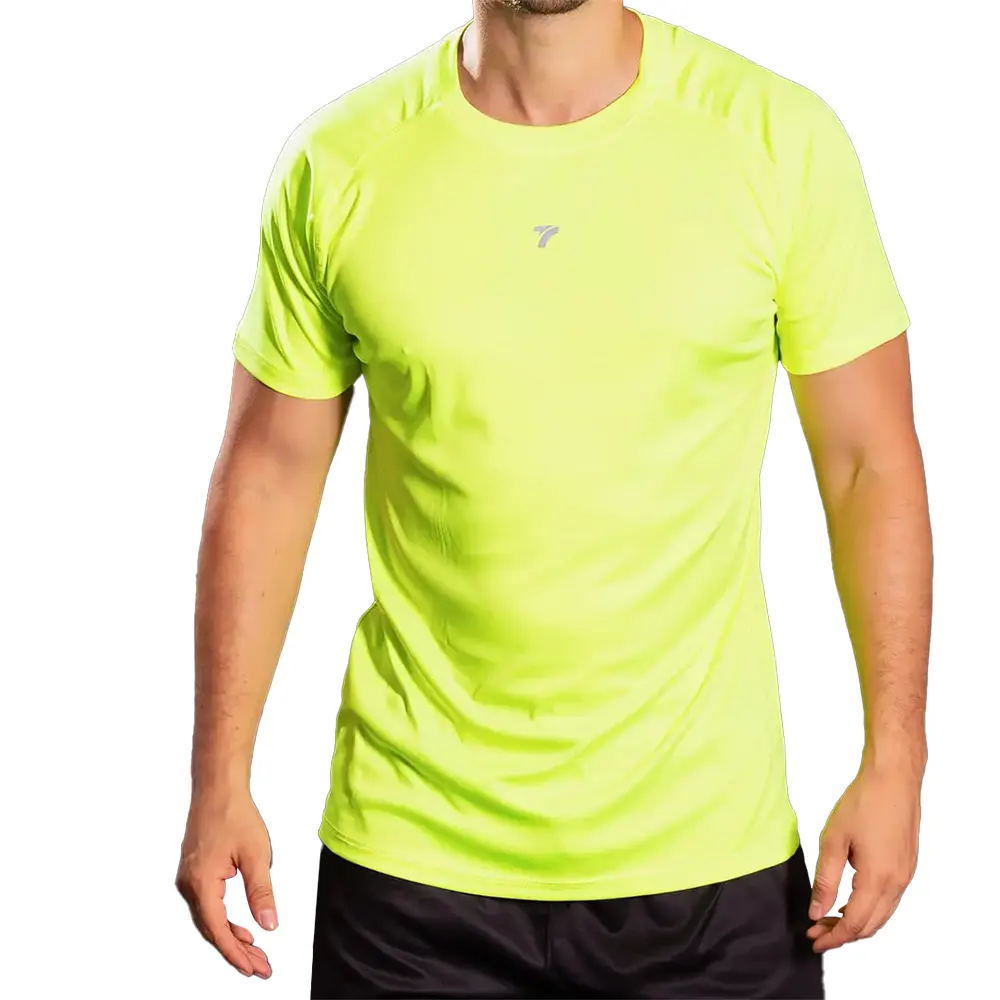 CAMISETA MANGA CORTA HOMBRE - AMARILLO NEON