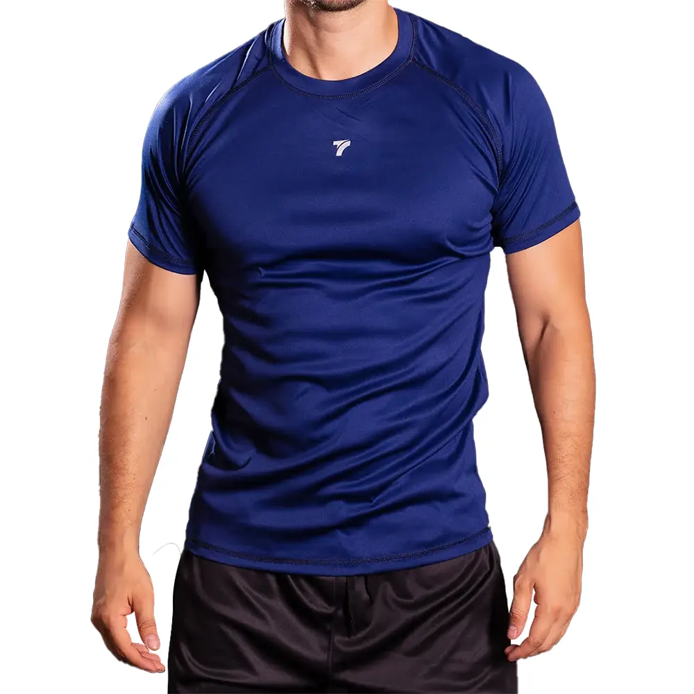 CAMISETA MANGA CORTA HOMBRE - AZUL TURQUI