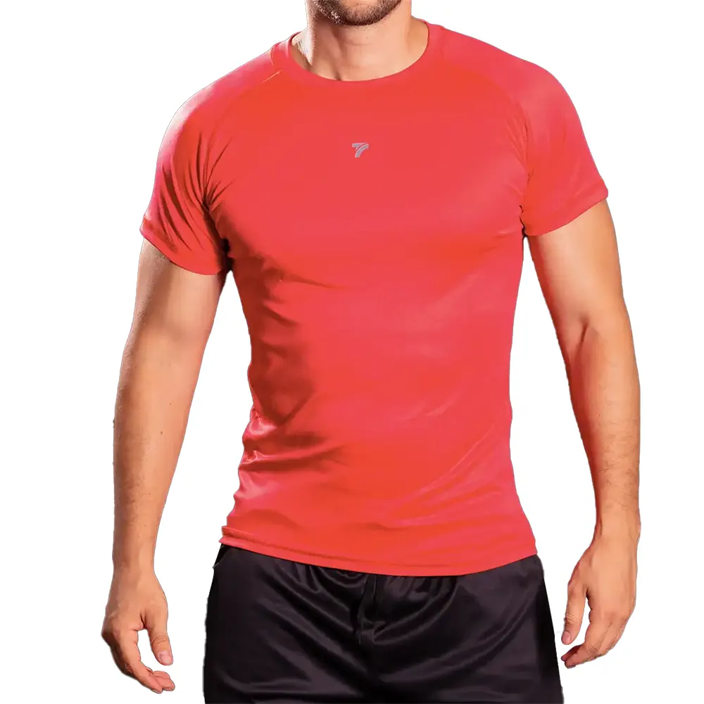 CAMISETA MANGA CORTA HOMBRE - ROJO