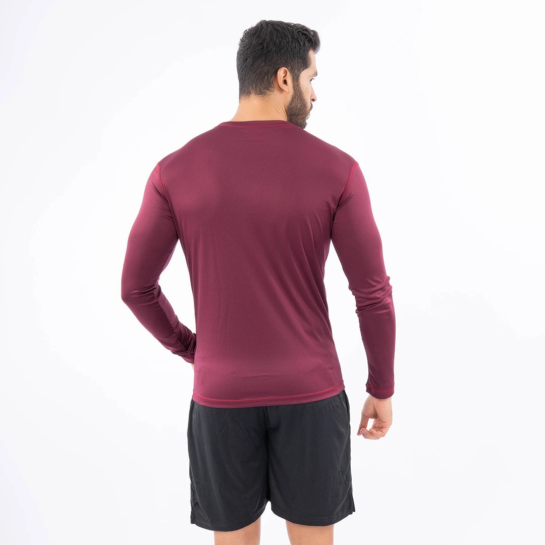 BUZO COMPRESION HOMBRE - VINOTINTO OSCURO