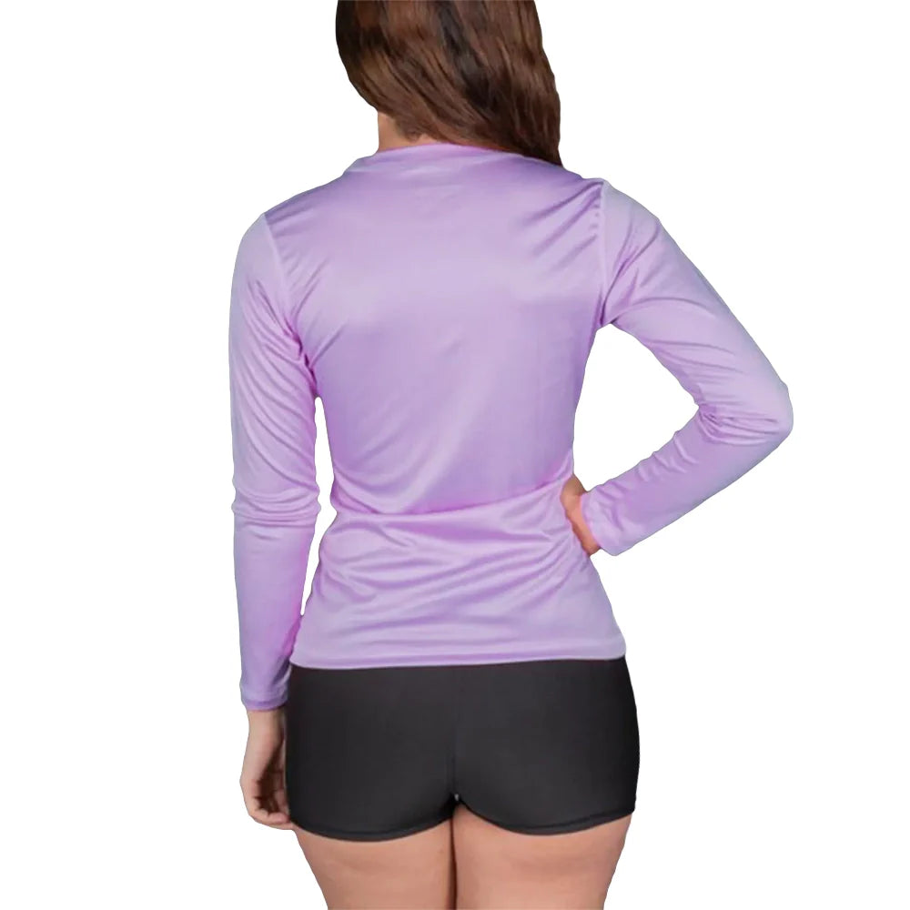 BUZO COMPRESION MUJER - LILA OSCURO