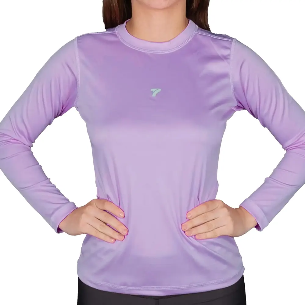 BUZO COMPRESION MUJER - LILA OSCURO