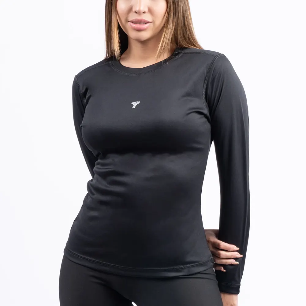 BUZO COMPRESION MUJER - NEGRO