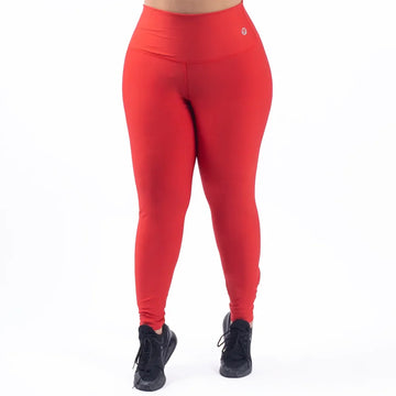 LEGGINS UNICOLOR PLUS SIZE -ROJO