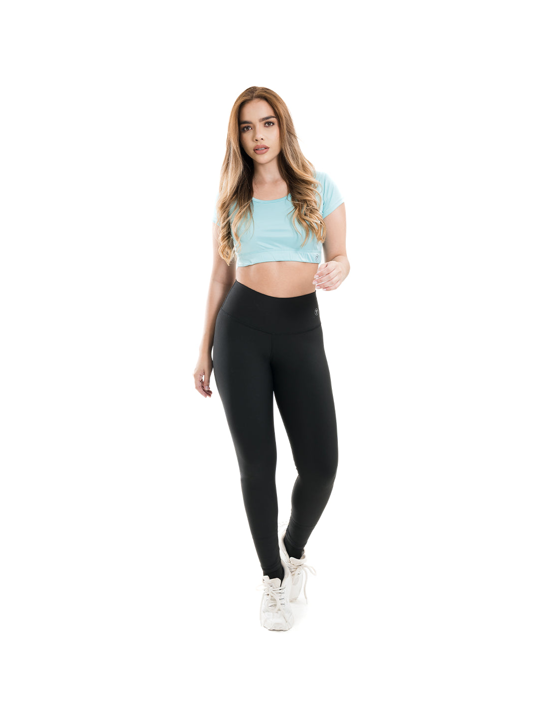 CAMISETA CROP TOP DEPORTIVA - VERDE MENTA