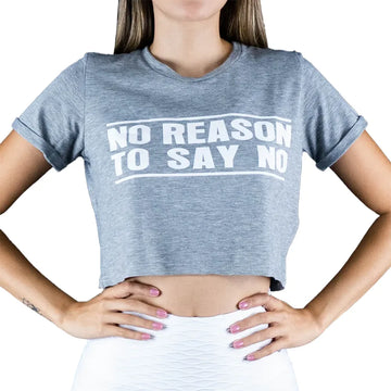 CAMISETA CORTA UNICOLOR - GRIS JASPE MEDIO