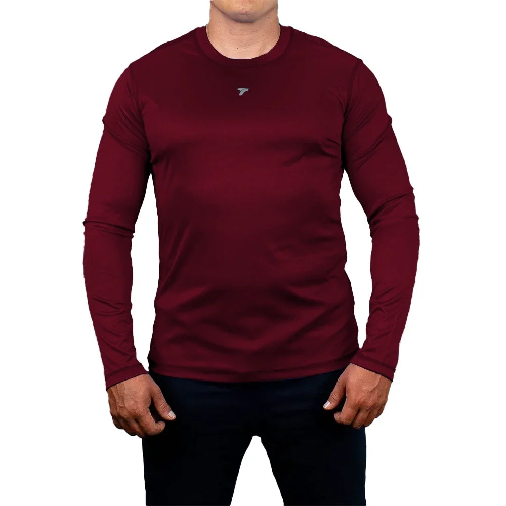 BUZO COMPRESION PLUS SIZE HOMBRE - VINOTINTO OSC