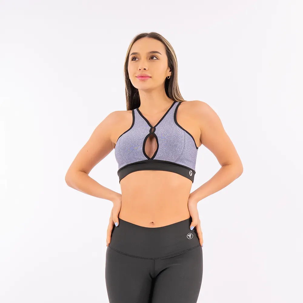 TOP KAREN UNICOLOR - LILA JASPE CLARO