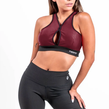 TOP KAREN UNICOLOR - VINOTINTO
