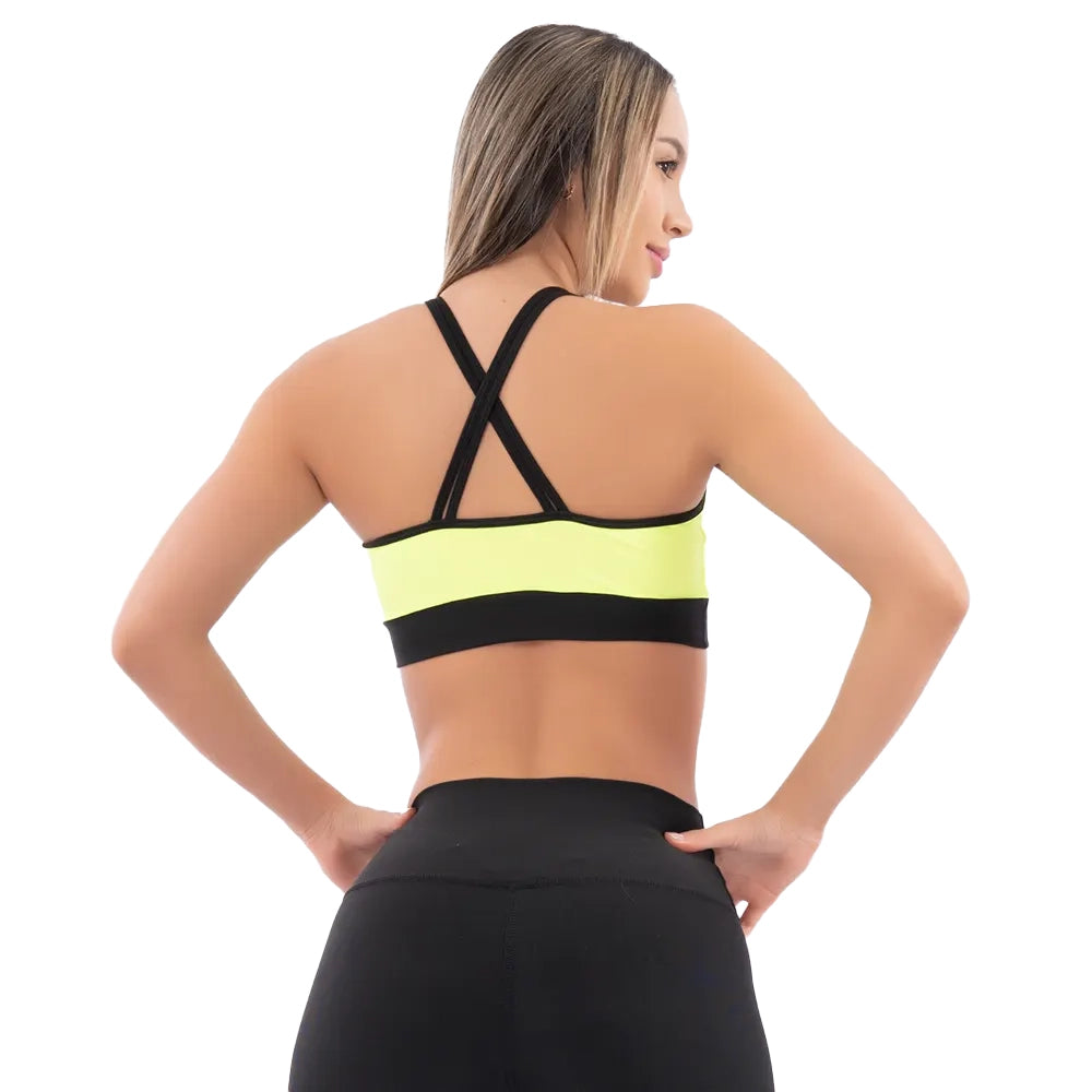 TOP DIANA UNICOLOR - AMARILLO NEON