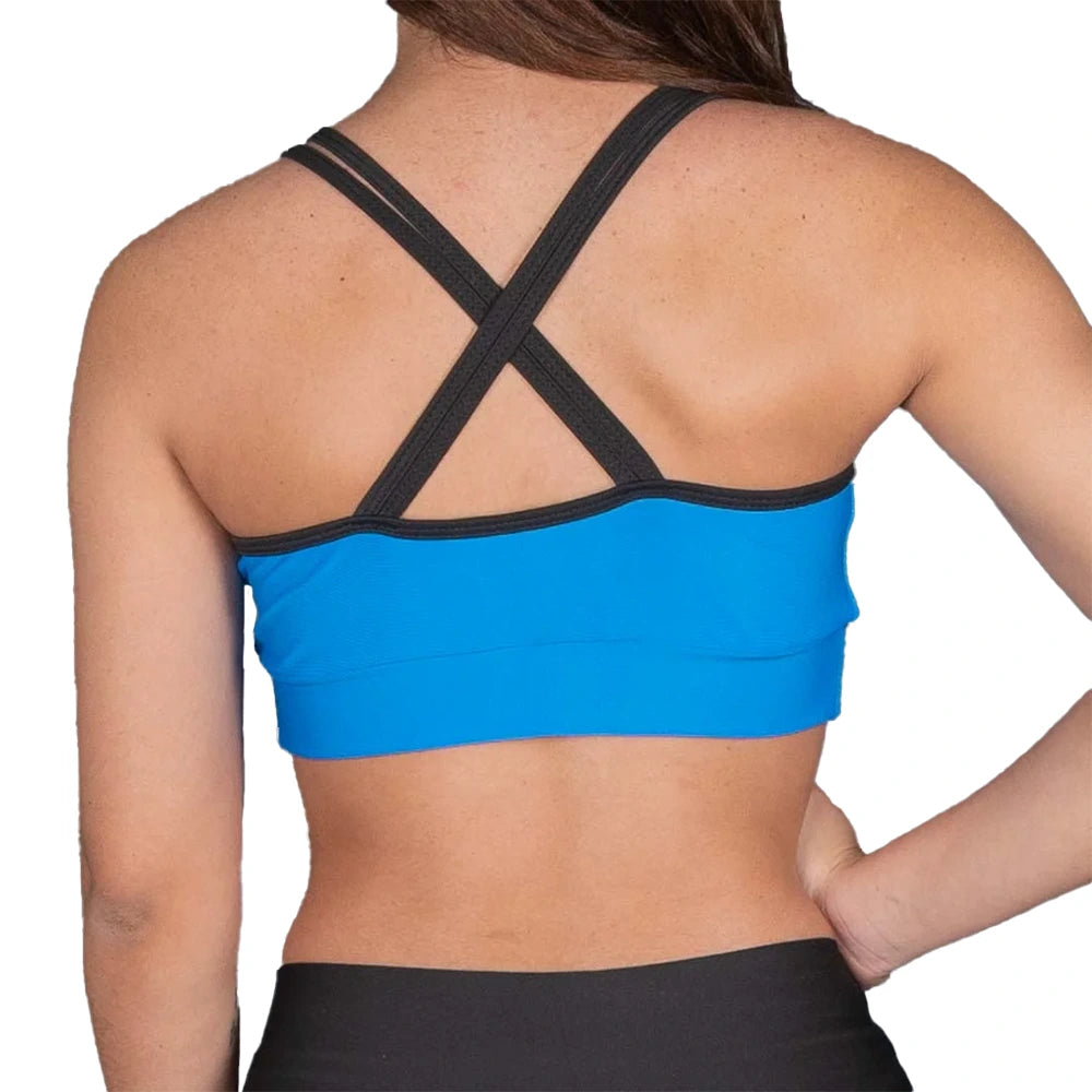 TOP DIANA UNICOLOR - AZUL TURQUESA