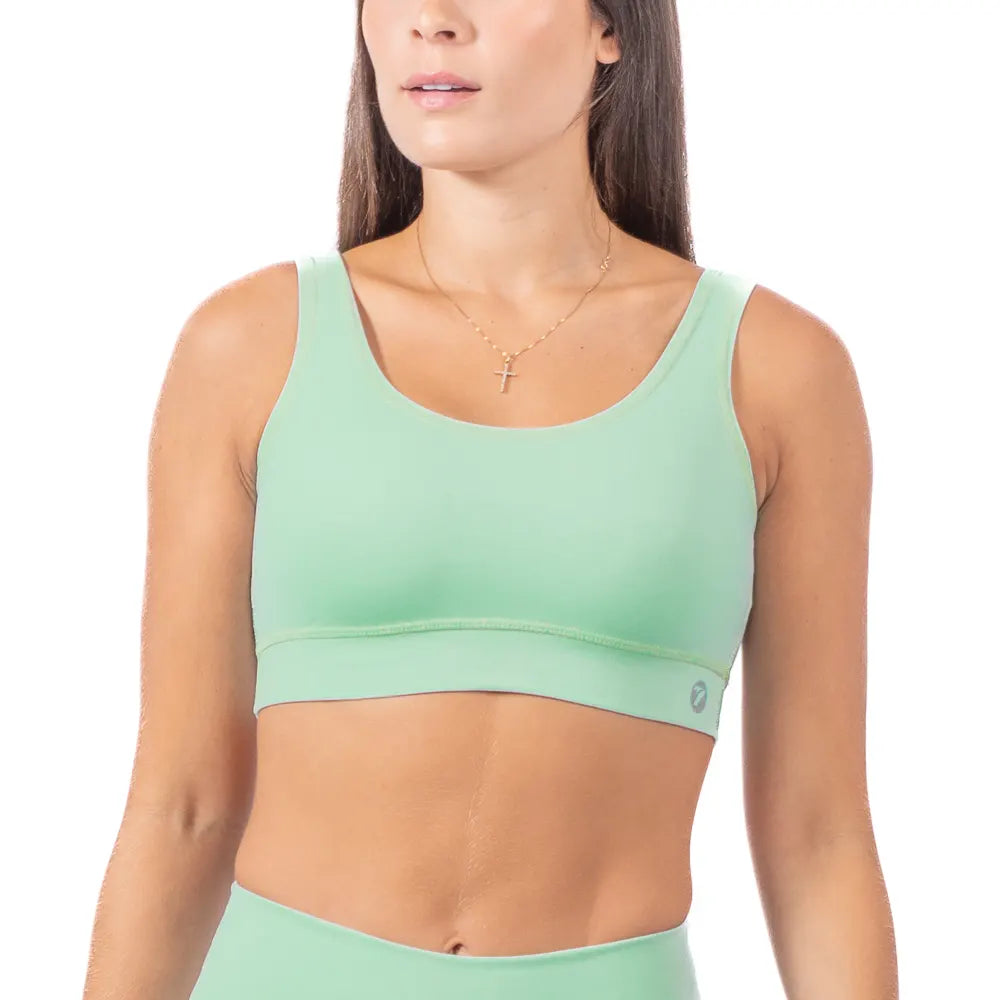 TOP BASICO UNICOLOR - VERDE OLIVA MEDIO