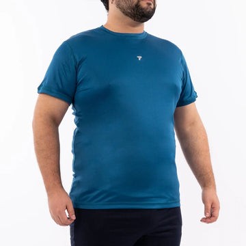 CAMISETA FIST PLUS ZISE UNICOLOR-AZUL PETROLEO