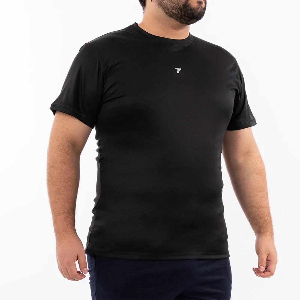 CAMISETA FIST PLUS ZISE UNICOLOR-NEGRO