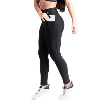 LEGGINS BOLSILLO UNICOLOR - NEGRO