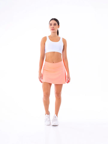 FALDA SHORT BLOCK - MANDARINA