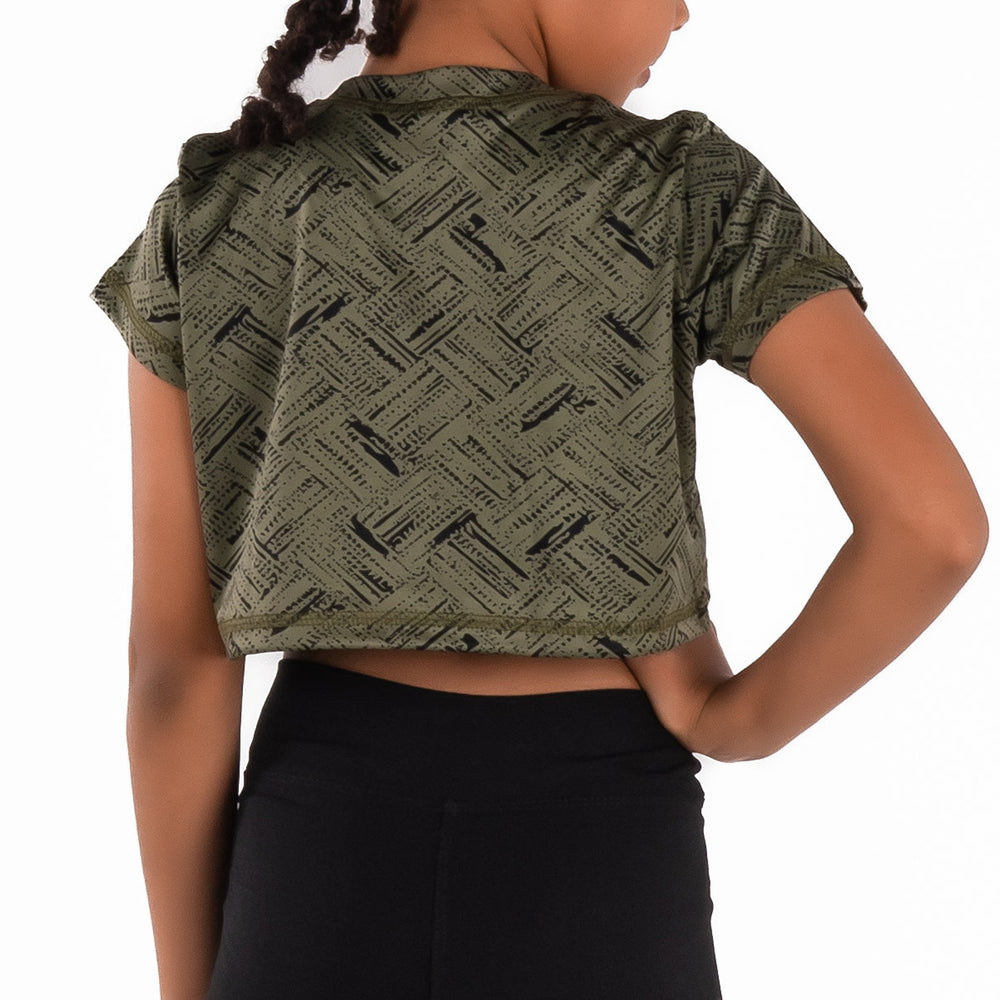 BLUSA SHOT TINY – VERDE MILITAR - C01T02