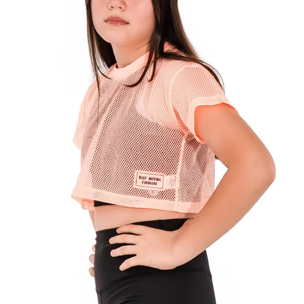 BLUSA TRAP TINY-MANDARINA