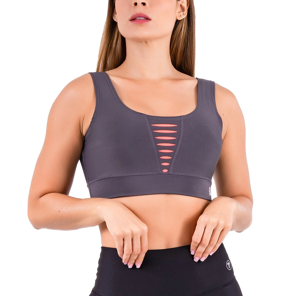 TOP  HYPERFLEX - GRIS OSCURO