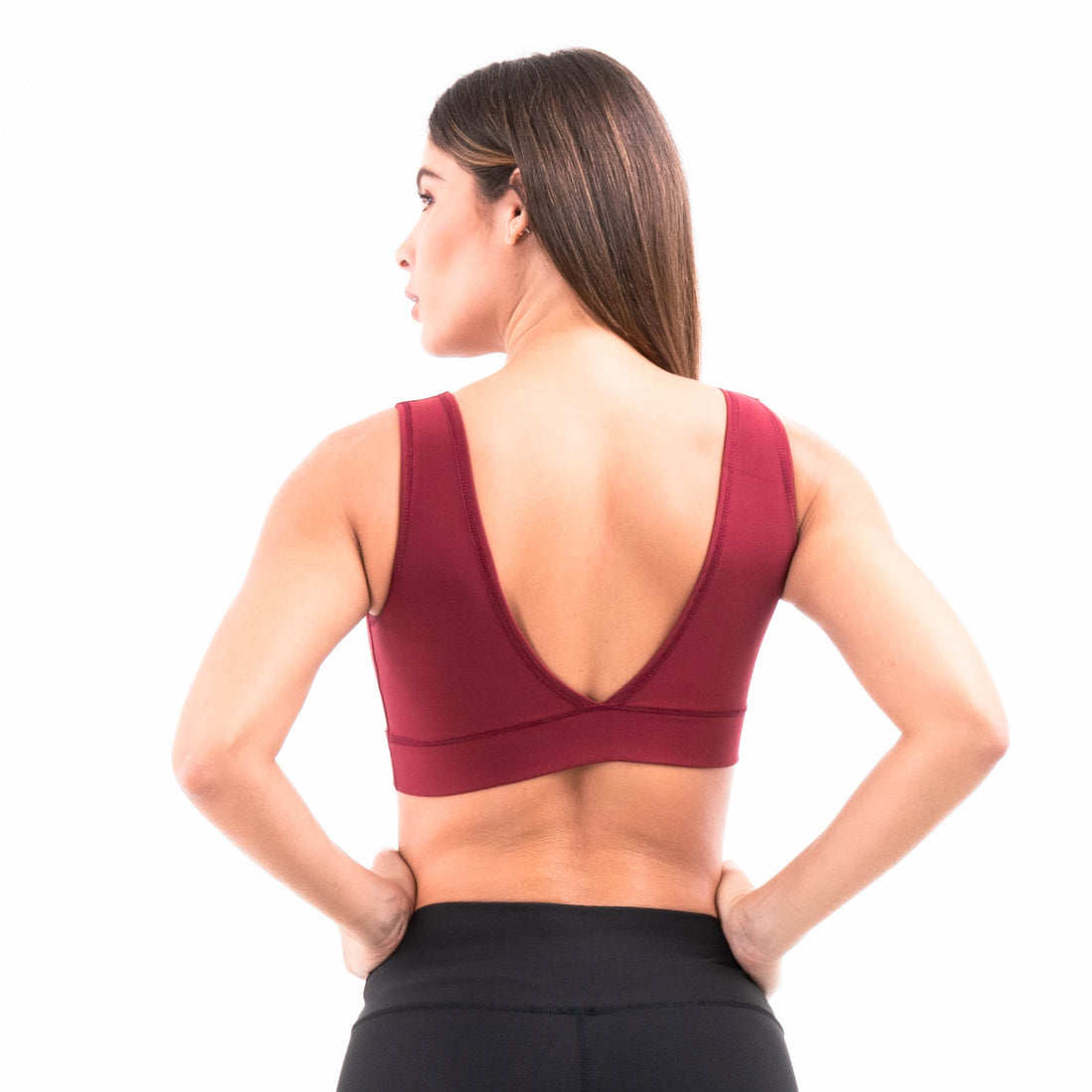 TOP  HYPERFLEX - DISEÑO M2 - VINOTINTO NEGRO