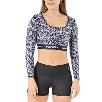 BUZO TOP LUXOR - GRAY ANIMAL PRINT