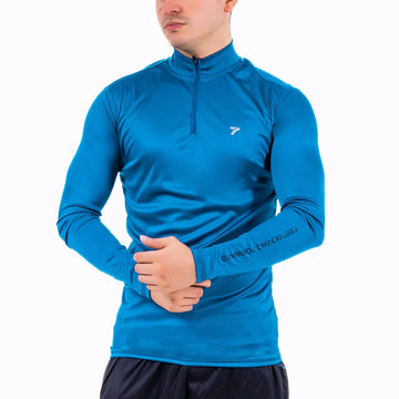 Buzo Manga Larga para running de Hombre Rolling - Azul Petroleoí