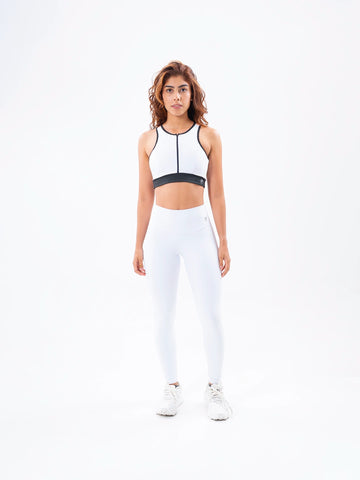 TOP POWERZIP -BLANCO