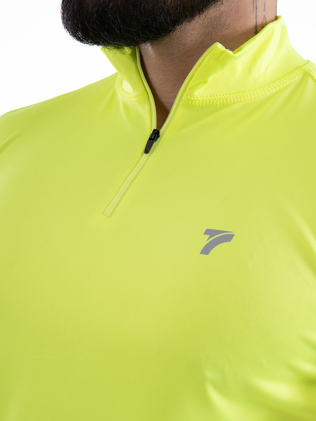 BUZO ROLLING MANGA CORTA HOMBRE - AMARILLO NEON