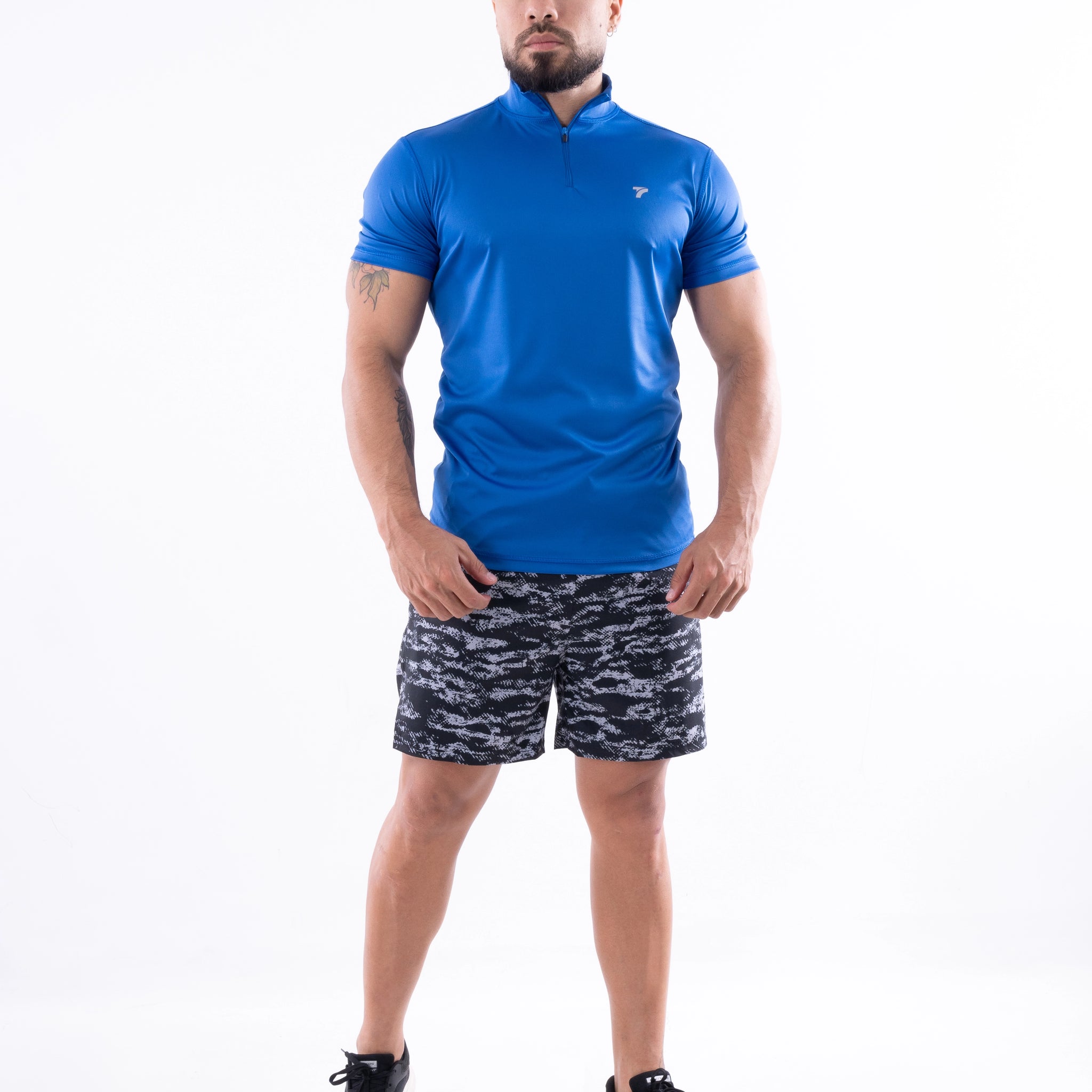 BUZO ROLLING MANGA CORTA HOMBRE -AZUL REY