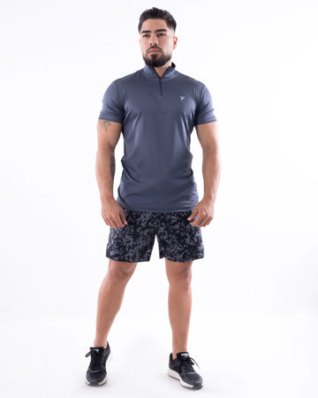 BUZO ROLLING MANGA CORTA HOMBRE - GRIS OSCURO