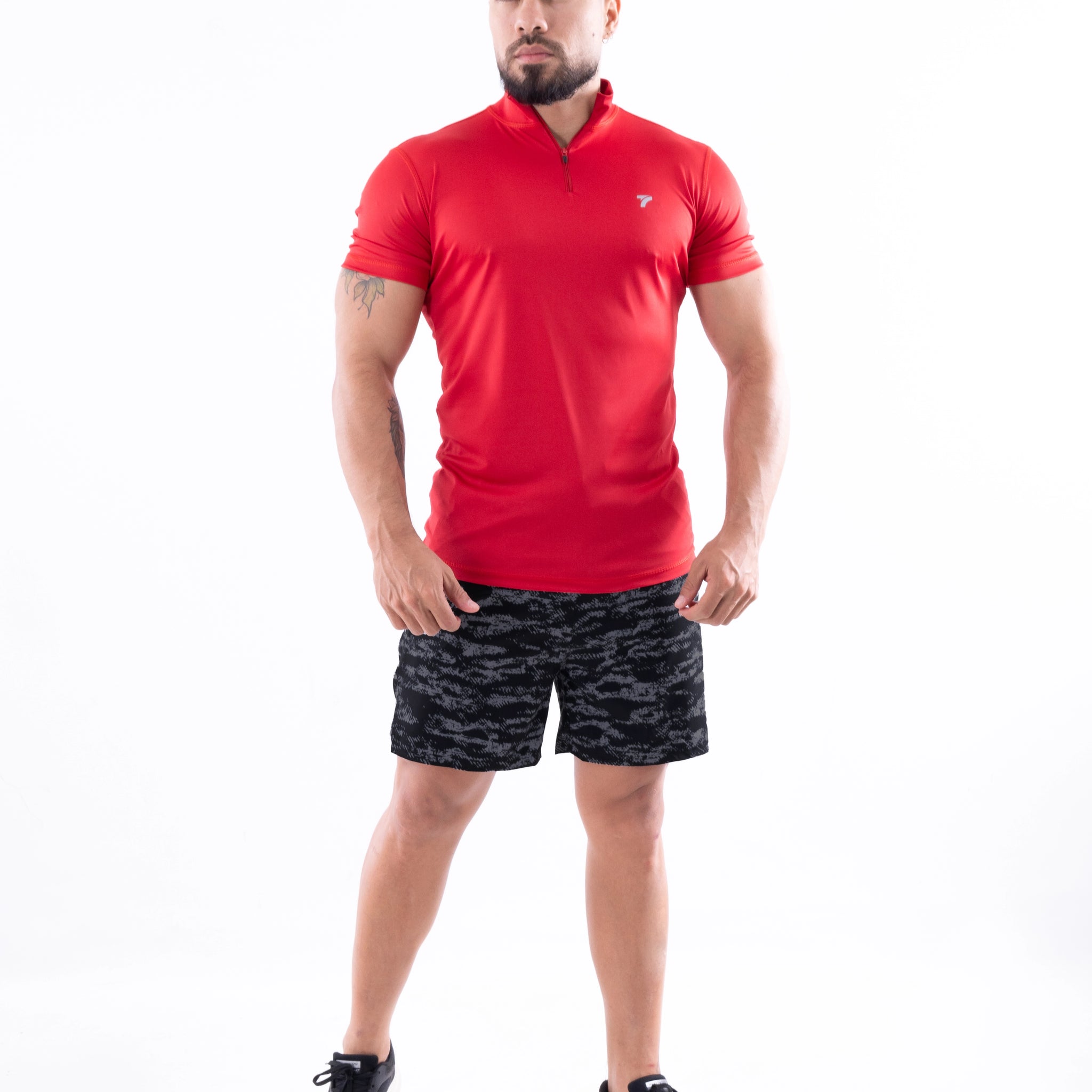 BUZO ROLLING MANGA CORTA HOMBRE - ROJO