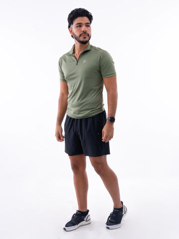 BUZO ROLLING MANGA CORTA HOMBRE - VERDE MILITAR