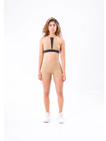EXTRACORTO NYLON UNICOLOR - CAQUI