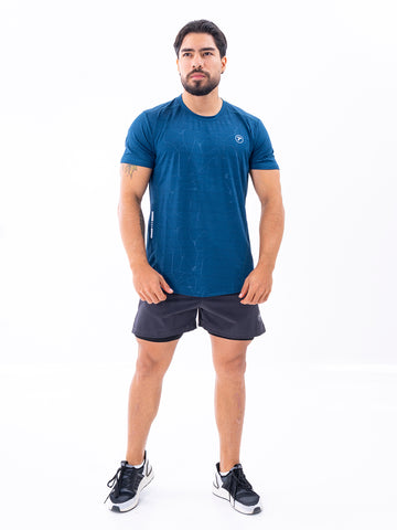 CAMISETA QUICK DRY M4 - AZUL PETROLEO