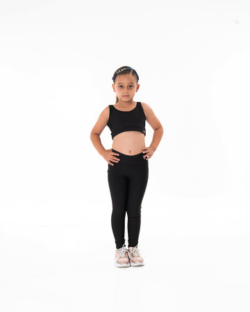 CONJUNTO TINY UNICOLOR - NEGRO