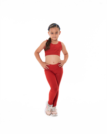 CONJUNTO TINY UNICOLOR - ROJO