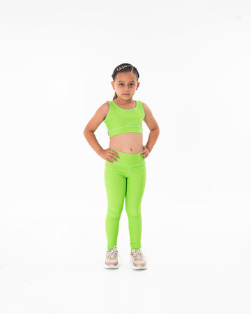 CONJUNTO TINY UNICOLOR - VERDE LIMON