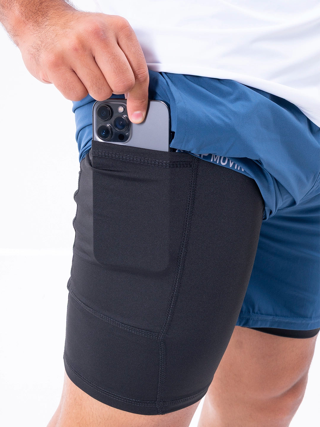 PANTALONETA NITROFIT M3 - AZUL PETROLEO