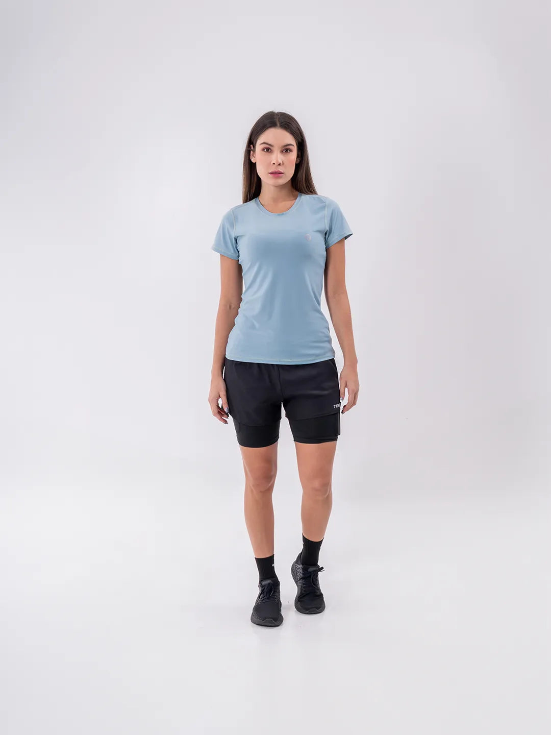 CAMISETA QUICK DRY DAMA - VERDE MENTA OSCURO