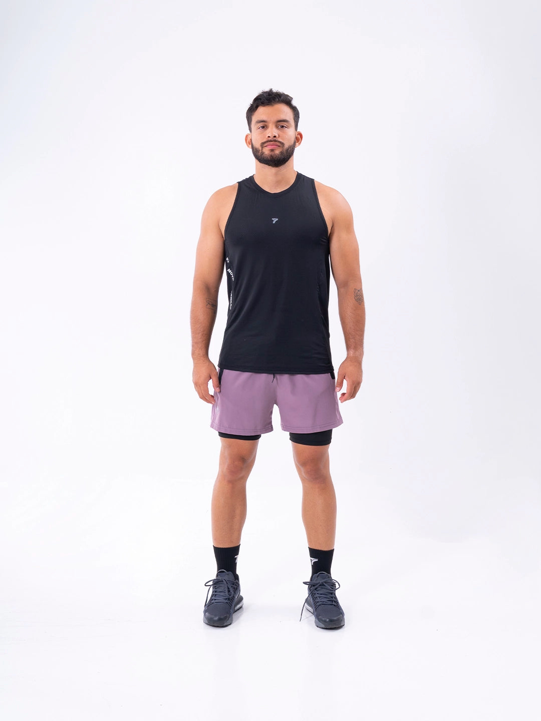 CAMISILLA RUNNING HOMBRE - NEGRO
